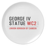 george iv statue  Plates