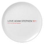 Love adam stephen  Plates