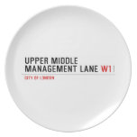 Upper Middle Management Lane  Plates