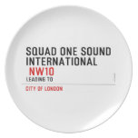SQUAD ONE SOUND INTERNATIONAL   Plates