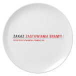 ZAKAZ  Plates