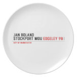 Jan Boland Stockport MDU  Plates