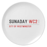 sunaday  Plates