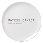 kaycee canasa  Plates