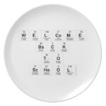 Welcome
 Back
 to
 school  Plates