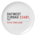 Dafinest 23road  Plates