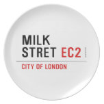 Milk  Stret  Plates