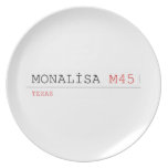 MONALİSA  Plates