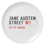 Jane Austen Street  Plates
