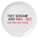THEY SCREAM'  ABDI  Plates