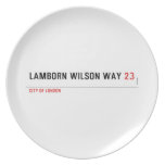Lamborn Wilson Way  Plates