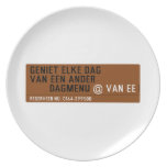 Geniet elke dag van een ander         dagmenu  Plates