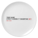 Your Name Street HEBRON ft MABOPANE  Plates