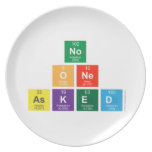 no 
 one 
 asked  Plates