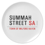 Summah Street  Plates