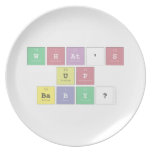 what's 
 up
 baby?  Plates