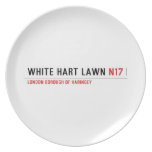 white hart lawn  Plates