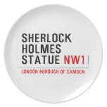 sherlock holmes statue  Plates