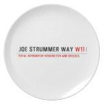 Joe Strummer Way  Plates