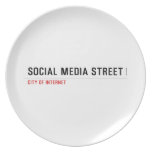 Social Media Street  Plates