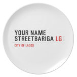 Your Name StreetBariga  Plates
