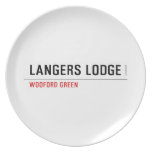 LANGERS LODGE  Plates