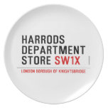 HARRODS DEPARTMENT STORE  Plates
