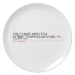 Your Name moeletji Street poshka(lamivano)  Plates