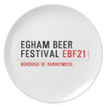 EGHAM BEER FESTIVAL  Plates