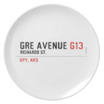 GRE AVENUE  Plates