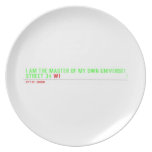 I am the master of my own universe! Street 34  Plates