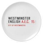 Westminster English  Plates