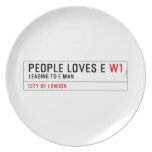 PEOPLE LOVES E  Plates