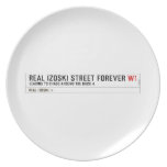 Real Izoski street forever  Plates