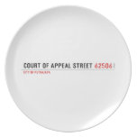 COURT OF APPEAL STREET  Plates