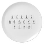 Happy
 Birthday
 Soham  Plates