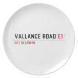 vallance road  Plates