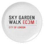 sky garden walk  Plates
