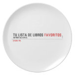 tu LISTA DE libros  Plates