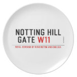 notting hill  gate  Plates