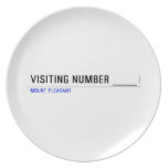 Visiting Number ____  Plates