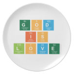 God
 is
 love  Plates