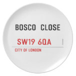 BOSCO  CLOSE    Plates