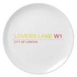 LOVERS LANE  Plates