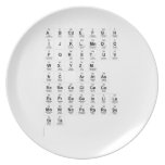 ABCDEFGH
 IJKLMNDO
 PQRSTUV
 WXYZM 
 NC ARATAS
 BEBACACLCECU
 ESFRGAGEINLILA
 MONINOPARARUSE
 SITA
   Plates