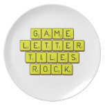 Game
 Letter
 Tiles
 ROCK!  Plates