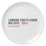London Youth Choir Big Give   Plates