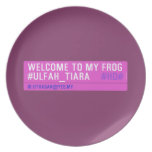 WELCOME TO MY FROG #ULFAH_TIARA     Plates