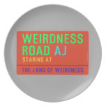 Weirdness Road  Plates