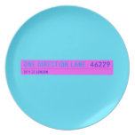 One Direction Lane   Plates